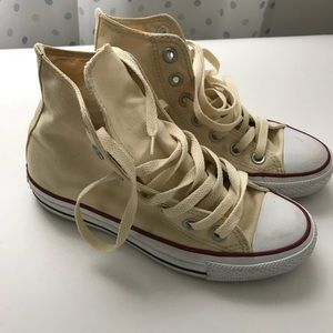 Creme High Top Converse